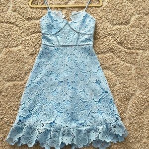 Sky Blue Lace dress